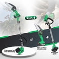 thumbnail image 4 of Tegatok Cordless 6" Pole Saw Mini Chainsaw 2-in-1 Tree Trimming Extension Rod, 4 of 9
