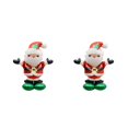 thumbnail image 4 of Ruiboury Party Decor Essential Christmas Foil Balloons With Exquisite Patterns Balloon Christmas Suitable For Any Places multicolor Stretching Santa 2Set, 4 of 6