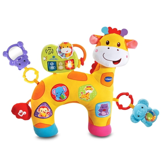 VTech Mon coussin d'éveil musical - Jouet Bébé pour Temps sur le Ventre avec Miroir et Musique - Version anglaise