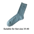 thumbnail image 3 of FhsagQ Socks Women Socks with Pantyhose Womens Socks Solid Color Socks Colorful Lightweight Cotton Athletic Socks Socks for Women Womens Socks Robe Green One Size, 3 of 3
