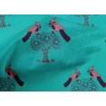 thumbnail image 4 of oneOone Cotton Cambric Fabric Bird & Tree Block Print Fabric BTY 56 Inch Wide, 4 of 4