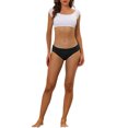 thumbnail image 2 of INSPIRE CHIC Women's Period Underwear Mid-Rised Hipster Panties, Available in Plus Size XL Black, 2 of 4