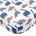 thumbnail image 2 of Gerber Childrenswear Knit Fitted Crib Sheet Dinosaur time for Infants., 2 of 4