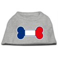 thumbnail image 1 of Chemises Imprimées Drapeau de France en Forme d'Os Gris XXL (18), 1 of 1