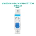 thumbnail image 3 of Mistaha Miniature Residual Current Circuit Breaker with 1 Pole DIN Rail Installation - High Sensitivity 40A DZ47-63 Household Leaking Protection Device, 3 of 6