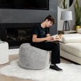 thumbnail image 3 of Gouchee Lapina Faux Fur Round Pouf, 3 of 4