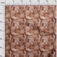 thumbnail image 3 of oneOone Cotton Poplin Twill Rust Brown Fabric Tropical Leaf Sewing Craft Projects Fabric Prints By Yard 56 Inch Wide, 3 of 5