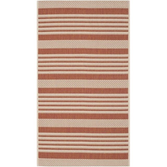 Safavieh Courtyard Tapis d'Intérieur et d'Extérieur Terracotta - 2 Pieds7 Pouces x 5 Pieds