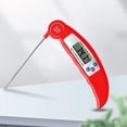 thumbnail image 1 of Uscallm Stainless Steel Probe Food Thermometer Digital Instant Read BBQ Meat Cooking Thermometer Foldable Kitchen Thermometer for Liquid Milk Candy Oil, 1 of 6