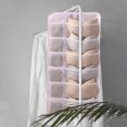 thumbnail image 5 of Pompotops Non-woven Double-sided Storage Bag Washable Wardrobe Multi-pocket Bra Hanging Bag Door Rear Socks Storage Bag Clearance, 5 of 5