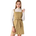 thumbnail image 3 of INSPIRE CHIC Robe Salopette en Denim Classique pour Femmes à Bretelles Ajustables, Coupe Trapèze, 3 of 6
