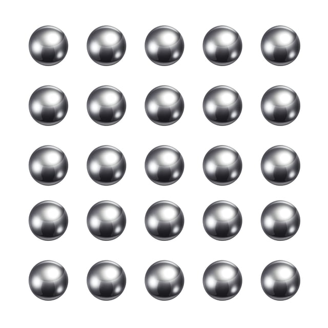 Unique Bargains Billes de Précision Diamètre 6 mm Acier Inoxydable 316 L pour Roulements Lot de 80