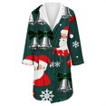 thumbnail image 4 of Peignoirs pour Femmes Peignoir Long Chaud Tendance à Manches Longues d'Hiver Pyjama Robe de Nuit, 4 of 5