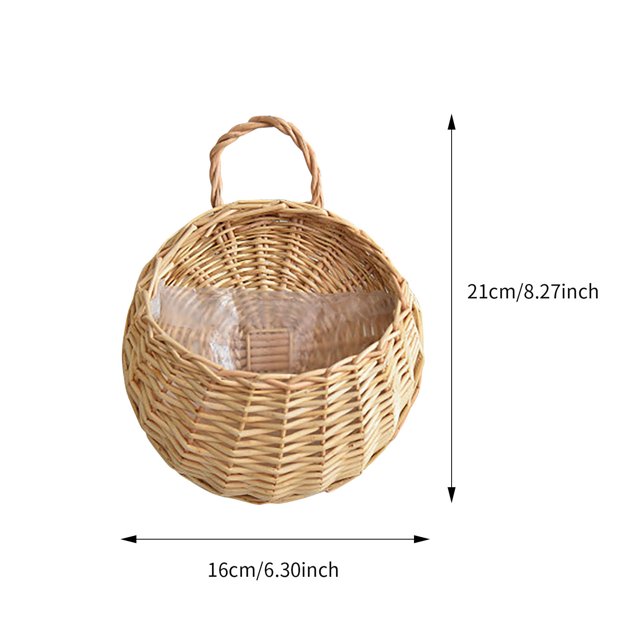 Pots de Fleurs Suspendus Extérieur Panier Suspendu Tissé Fait à la Main Panier de Rangement Pot de Fleurs Panier Mural Suspendu
