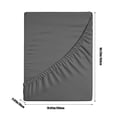 thumbnail image 3 of Kadlawus Double Bed Fitted Sheet, Stretch Knit Fabric, Non Slip Elastic Edges, Mattress Protector, Soft Breathable, Machine Washable, for Home, Hotel, Dorm, Multiple Colors, 3 of 8