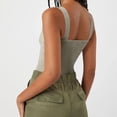 thumbnail image 5 of Timegard Going out Tank Top for Women Ruched V Neck Slim Comfy Knit Tee Sleeveless Top Solid Color, 5 of 5