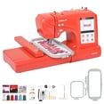 thumbnail image 1 of Poolin EOC05RE Home Embroidery Machine for Beginners, 4” × 9.25” Hoop, 7” Touchscreen, Perfect for Small DIY Projects, 1 of 6