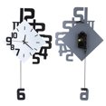 thumbnail image 3 of Hanging Clock, Wall Clock, Nordic Style Wall Mounted Clock Wrought Iron For Home Office, 3 of 8