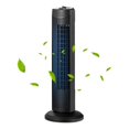 thumbnail image 1 of Pemberly Row 28" Oscillating Tower Fan with 3 Speeds in Black, 1 of 10