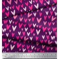 thumbnail image 3 of Soimoi Green Poly Georgette Fabric Artistic Waves Abstract Print Fabric by the Yard 52 Inch Wide, 3 of 5