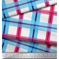 thumbnail image 2 of Soimoi Moss Georgette Fabric Check Check Decor Fabric Printed Yard 42 Inch Wide, 2 of 4