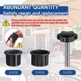 thumbnail image 3 of 6PCS Patio Umbrella Base Parts Plastic Parasol Stand Replacement Parts 4PCS Umbrella Base Bracket Hole Ring Plug Cover  2PCS M8 Cap Screws for Most Beach Backyard Balcony Umbrella Hole, 3 of 9