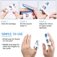 thumbnail image 3 of Finger Splint, 3PCS Finger Support Brace Finger Stabilizer for Broken Fingers Straightening Arthritis Knuckle Immobilization,Blue, 3 of 5