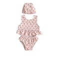 thumbnail image 1 of Weebloom Swimsuit For Girls Zip Rash Guard With Hat Swimwear Beachwear Comfortable 9-12 Months, 1 of 7