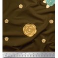 thumbnail image 1 of Soimoi Poly Georgette Fabric Artistic Flower Printed Craft Fabric by the Yard 42 Inch Wide, 1 of 3