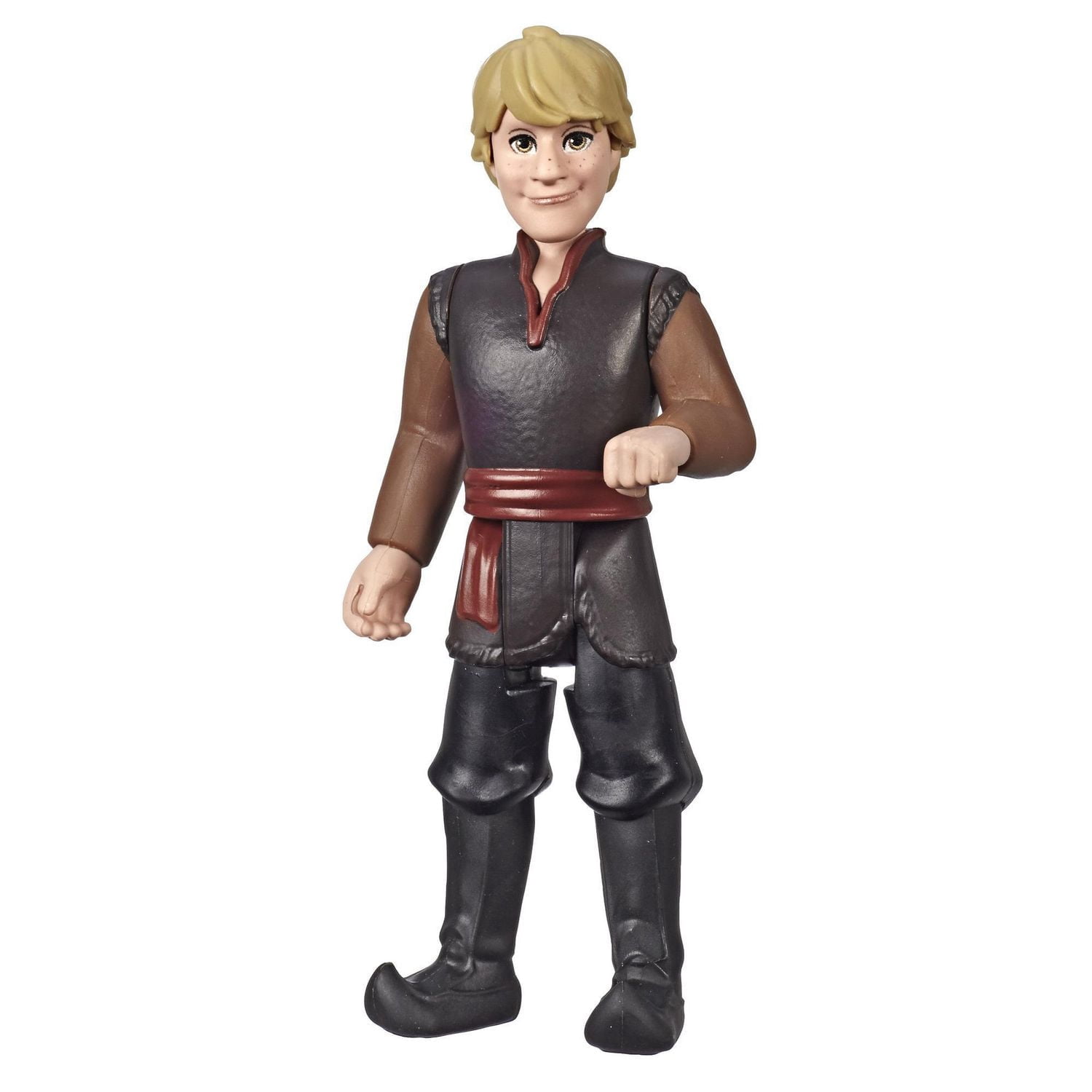 Disney La Reine des neiges, petite poupée Kristoff avec tenue marron inspirée du film de Disney, La Reine des neiges 2