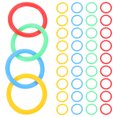 thumbnail image 1 of 40Pcs Binder Rings Book Rings Binder Ring Plastic Binder Ring Decorative Binder Ring for Notebook, 1 of 8