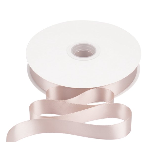 Joycrosso 1 Inch Vanilla Solid Satin Ribbon, 100 Yards Double Faced Satin for Gift Wrapping Floral Bouquets Wedding Party Decoration