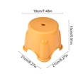 thumbnail image 4 of Bowayaoa Plastic Stool Mini Stool for Adults, Small Stool for Sitting, Heavy Duty Stool for Bathroom Kitchen, Stackable Stool for Camping, Stable Anti Slip Stool, 4 of 7