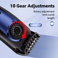 thumbnail image 3 of YSTIANN Men's Electric Shaver - Multi-Functional Body Hair Trimmer with Adjustable Length via Rotating Guide Combs - Electric Razor & Hair Clipper, Ideal Gift for Lover & Father WJ85-2858, 3 of 7