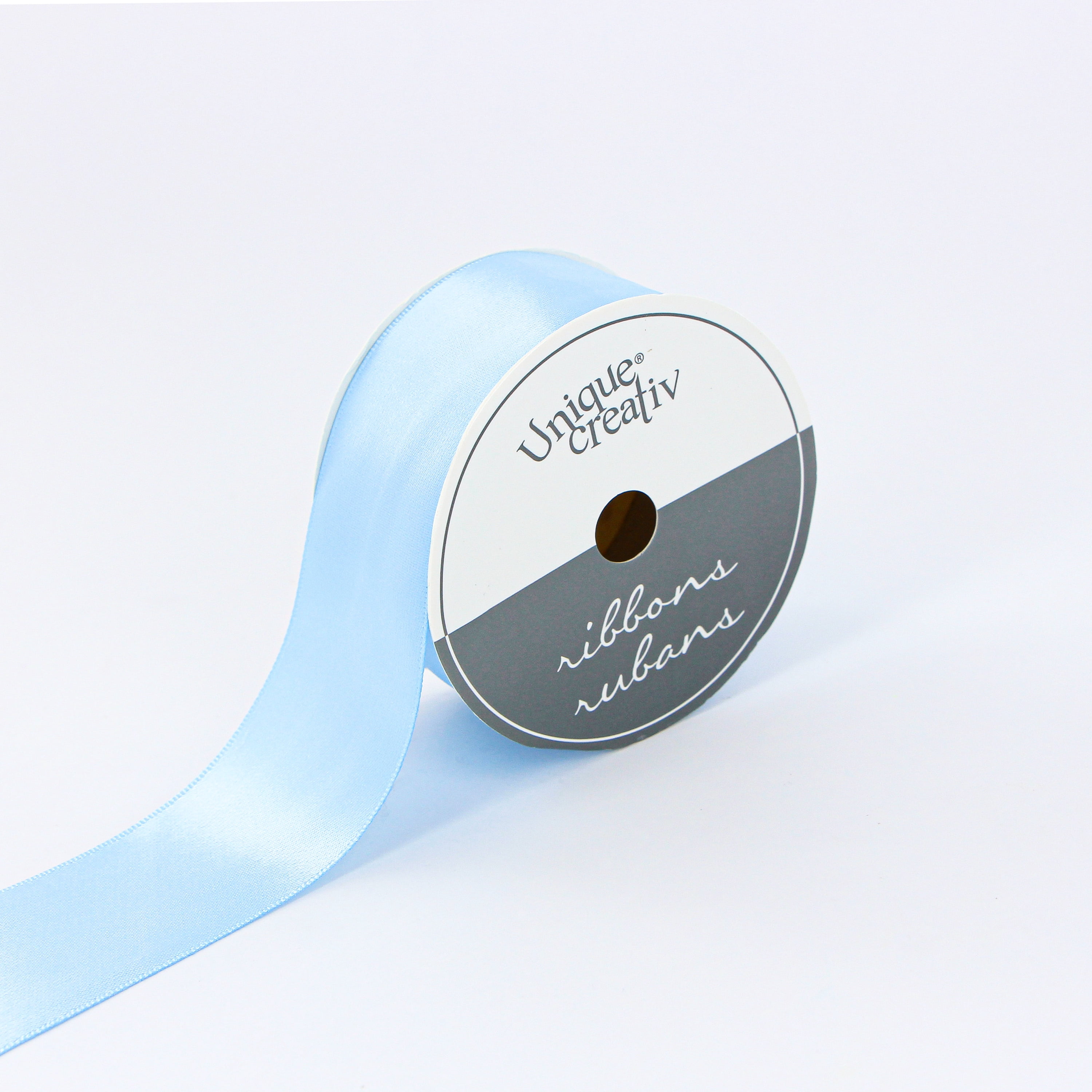 UNIQUE CREATIV Satin Ribbon Blue 38 mm (1.5 in) × 3.65 m (1½ in × 4 yd), 3.66 m (12 ft)