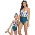 thumbnail image 4 of Maillot de Bain Fille Taille Haute Deux Pièces Bikini Ensemble Tenue de Bain, 4 of 7