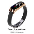 thumbnail image 4 of Stainless Steel PU Leather Strap Adjustable With Bumper Case Smart Watch Replacement Accessory Fit For 7, 4 of 8