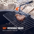 thumbnail image 4 of KFFKFF Fire Pit Circle, BBQ Fire Ring Combo, 35-In Outer/31-In Inner Diameter, 8.5in Tall, Carbon Steel DIY Campfire Circle, Above/In-Ground Use, Ideal for Outdoor Camping, Bonfires, 4 of 9