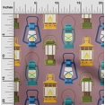 thumbnail image 2 of oneOone Velvet Dusty Pink Fabric Retro Lantern Craft Projects Decor Fabric Printed By The Yard 58 Inch Wide, 2 of 5