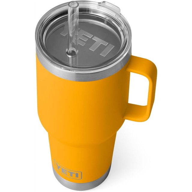 YETI Rambler Tasse à Paille 35 oz, Isolée sous Vide, Acier Inoxydable, Apiculteur