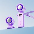 thumbnail image 3 of JZCHUNTOY Ice Sensation Handheld Fan, Portable Wearable Neck Hanging Design, Digital Display, Strong Airflow, Rechargeable Mini Fan for Outdoor Activities, Travel, Camping, Office and Daily Use, 3 of 8
