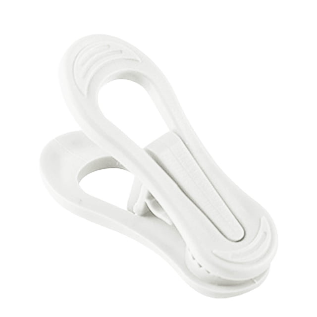 Fixing Clip Round Head PP Clip for Functional Round Tube Hanger Accessories Windproof Fixed Drying Clothes White Black Clip