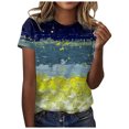 thumbnail image 1 of Pompotops Blouse Décontractée Ample pour Femme, Mode, Imprimée, Col Rond, T-Shirt, Chemises, Blouse, T-Shirt Imprimé, Liquidation, 1 of 5
