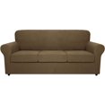 thumbnail image 1 of Housse de Sofa à Grille Texturée Extensible 4 Pcs, Housse de Canapé Douce, Housses de Meubles Lavables pour Lavable à la Machine, 1 of 3