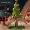 thumbnail image 3 of Christmas Tree Cat Scratching Post, 18.5" / 25.5" Tall Christmas Cat Tree for Indoor Cats with Sisal Rope & Teaser Balls, Interactive Cute Cat Scratcher for Large, 3 of 7