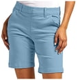 thumbnail image 1 of jovati Shorts Grande Taille pour Femmes Shorts en Sergé Extensible pour Femmes Grande Taille Taille Fine à Enfiler Coupe Régulière Shorts de Randonnée Été Décontractés avec Poches Shorts Grande Taille pour Femmes Shorts pour Femmes Grande Taille, 1 of 9