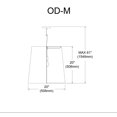 thumbnail image 2 of Dainolite OD-M-692 White Pendant, 2 of 3
