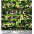 thumbnail image 1 of Soimoi Moss Georgette Fabric Animals & Camouflage Print Sewing Fabric Yard 42 Inch Wide, 1 of 3