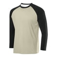 thumbnail image 1 of LOVZFMLL Men's Shirts, Colorblock Classic Fashion Crew Neck T-Shirts, Casual Essential Versatile Pullover, Relaxed Fit Fall Clothes, 1 of 2