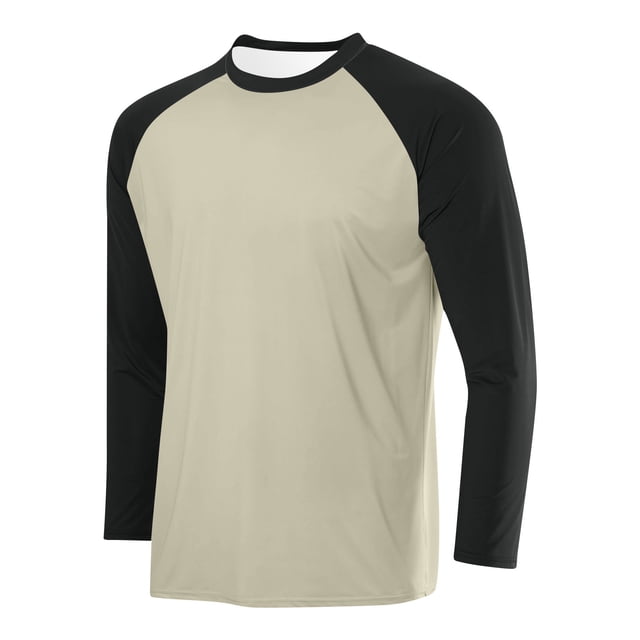 LOVZFMLL Men's Shirts, Colorblock Classic Fashion Crew Neck T-Shirts, Casual Essential Versatile Pullover, Relaxed Fit Fall Clothes
